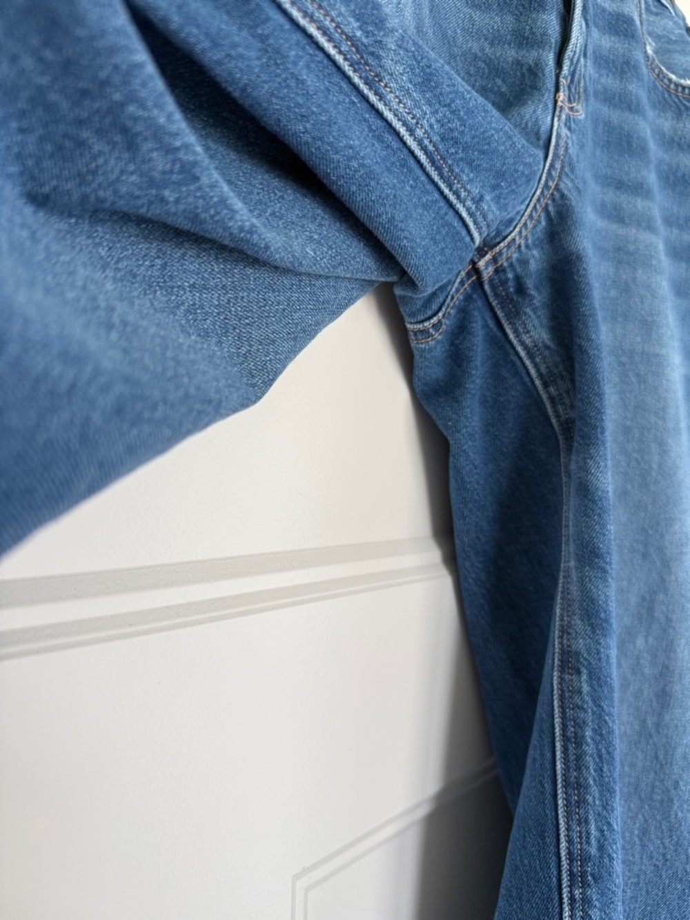 American Eagle Outfitters Super High-Rise Baggy Wide Leg Ankle Jeans - Blue - Picture 5 of 7